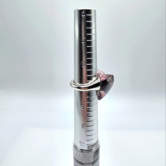 Swarovski Heart-Shaped Amethyst Crystal Ring - Picture 7 of 7